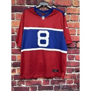 Nike Daniel Jones New York Giants Red Alternate Jersey Vapor F.U.S.E. Men Size3X